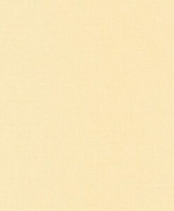 Linen Uni Wallpaper in Pale Yellow