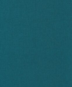 Linen Uni Wallpaper in Teal Blue