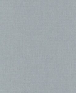Linen Uni Wallpaper in Medium Gray Blue