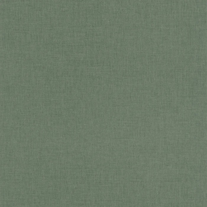 Linen Uni Wallpaper in Green Bottle