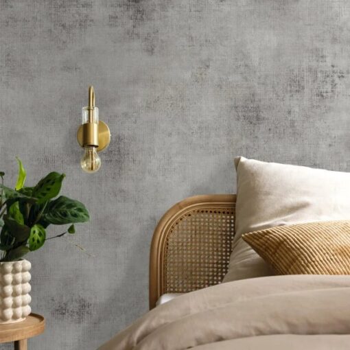 Uni Telas Wallpaper in Heather Gray