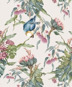 Tropical Parrots Wallpaper by Dekornik