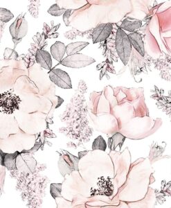 Garden Wallpaper in Pink Sample by Dekornik