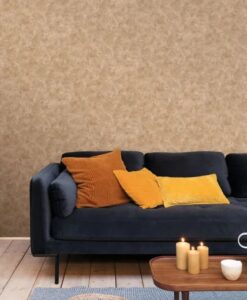 Uni Patine Wallpaper in Coffee With Milk