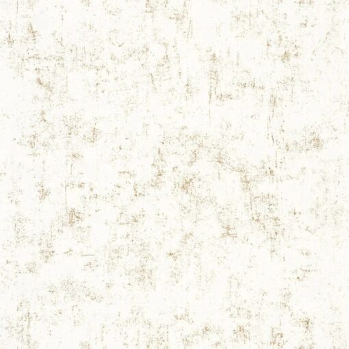 Beton Uni Wallpaper in Golden Snow White