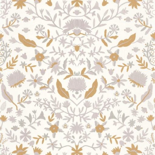 Alizee Wallpaper in Warbler Gray