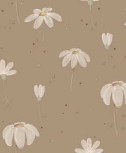 Fairytale Meadow Wallpaper in Beige by Dekornik