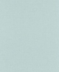 Uni Métallisé Linen Wallpaper in Gray Turquoise