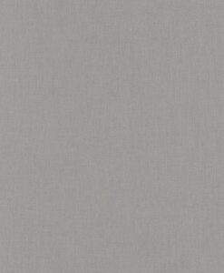 Uni Métallisé Linen Wallpaper in Dark Gray