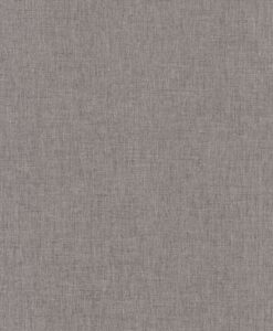 Uni Métallisé Linen Wallpaper in Dark China Gray