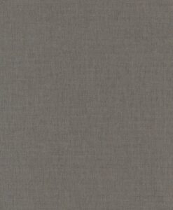 Uni Métallisé Linen Wallpaper in Charcoal Grey