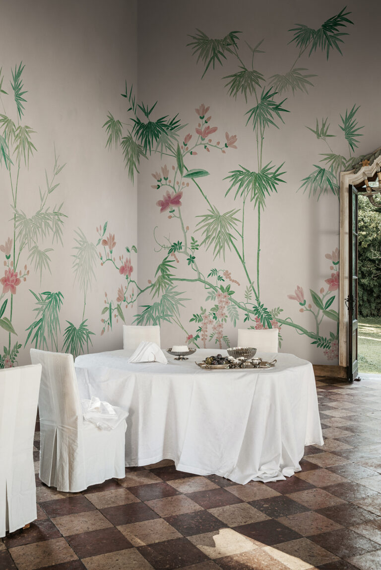 Bamboo Grove Wallpaper Mural In Green | Silk Interiors Wallpaper Australia