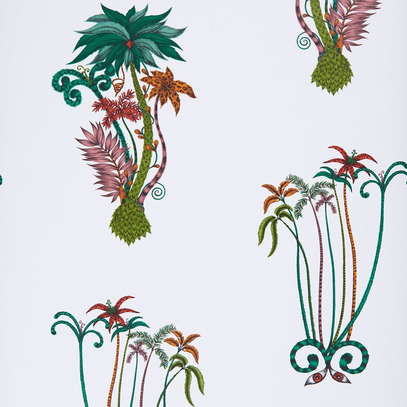 Jungle Wallpaper in Palms Jungle by Clarke & Clarke