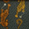 Tigris Wallpaper in Flame by Clarke & Clarke