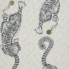 Tigris Wallpaper in Monochrome by Clarke & Clarke
