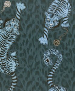 Tigris Wallpaper in Navy by Clarke & Clarke