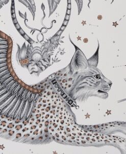 Lynx Wallpaper in Nude by Clarke & Clarke