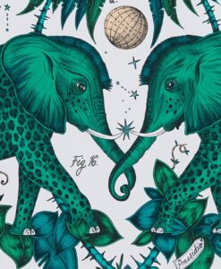 Zambezi Wallpaper in Green by Clarke & Clarke
