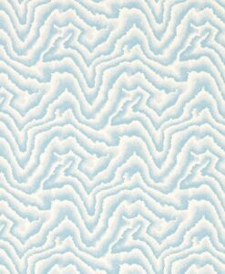 Malachite Wallpaper in Sky Blue