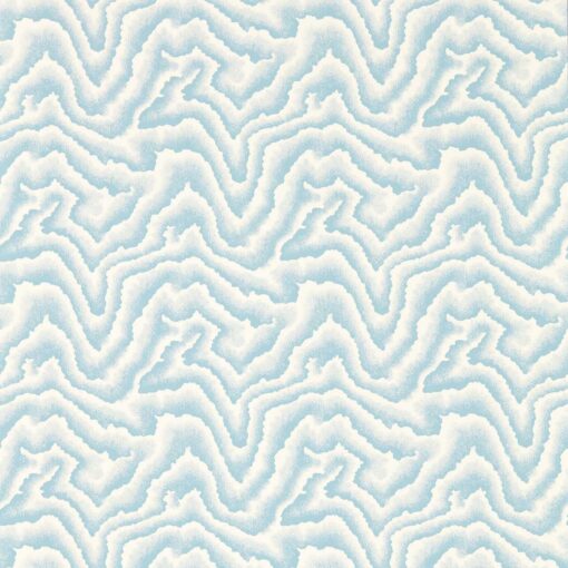 Malachite Wallpaper in Sky Blue