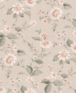 Laura´s Cottage Wallpaper in Pink