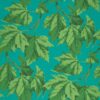 Dappled Leaf Wallpaper In Emerald & Teal