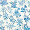 Woodland Floral Wallpaper In Lapis, Amethyst & Pearl