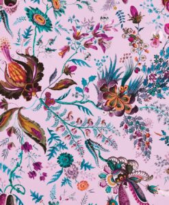 Wonderland Floral Wallpaper In Amethyst, Lapis & Ruby