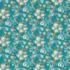 Golden Lily Wallpaper in Teal