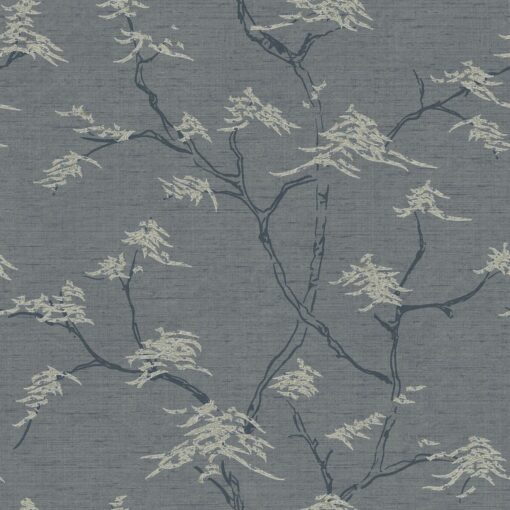 Temple Tree Wallpaper In Blue