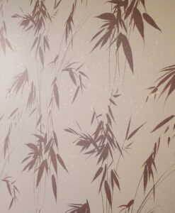 Ink Bamboo Wallpaper In Red