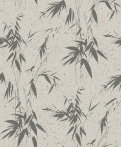 Ink Bamboo Wallpaper In Gray