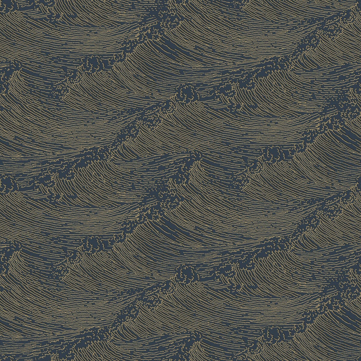 The Wave Wallpaper In Blue