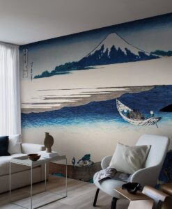 Hokusai Wallpaper In Blue