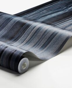 Indigo Silk Wallpaper In Blue