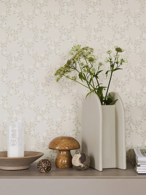 Sommarslöja Wallpaper In Light Gray-1