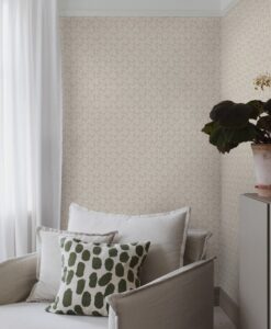 Sommarslöja Wallpaper In Light Gray-Livingroom