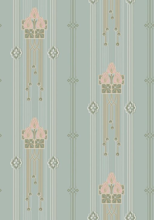 Villastan Wallpaper In Blue