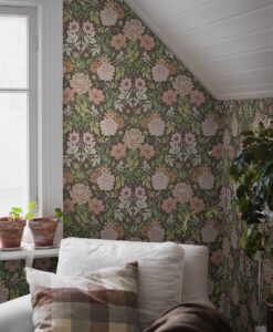 Dahlia Garden Wallpaper In Multi3