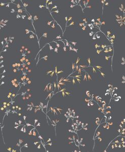 Gråäng Wallpaper In Dark Grey