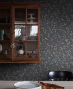 Gråäng Wallpaper In Dark Grey