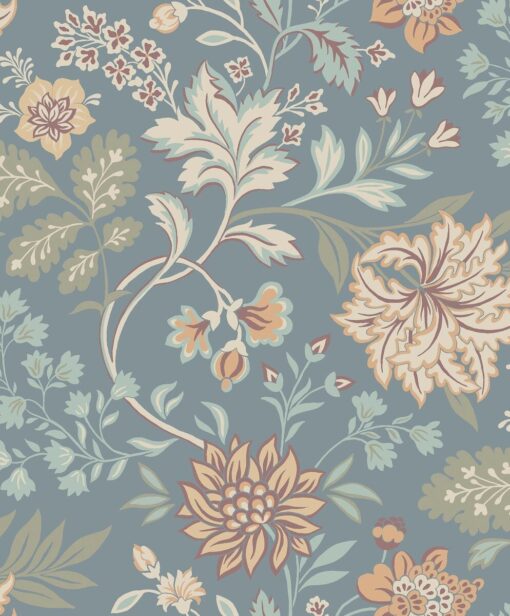 Alicia Wallpaper In Light Blue