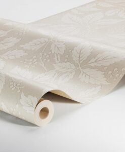 Vildvin Wallpaper In White, Beige And Brown