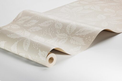 Vildvin Wallpaper In White, Beige And Brown