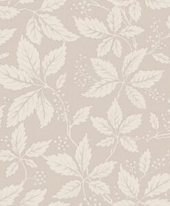 Vildvin Wallpaper In White, Beige And Brown