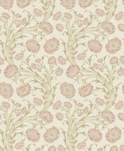 Poppy Flow Wallpaper In Pink And Green