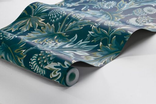 Treasured Thistle Wallpaper In Blue And Green