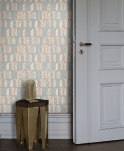 Venice Wallpaper In Blue, Pink And Beige