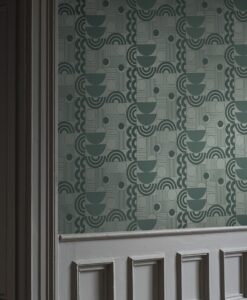 Cosmopolitan Wallpaper In Green