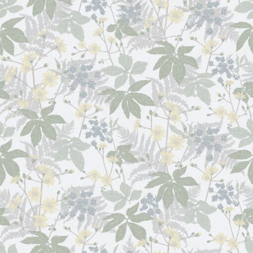 Lindskog Wallpaper In White And Green